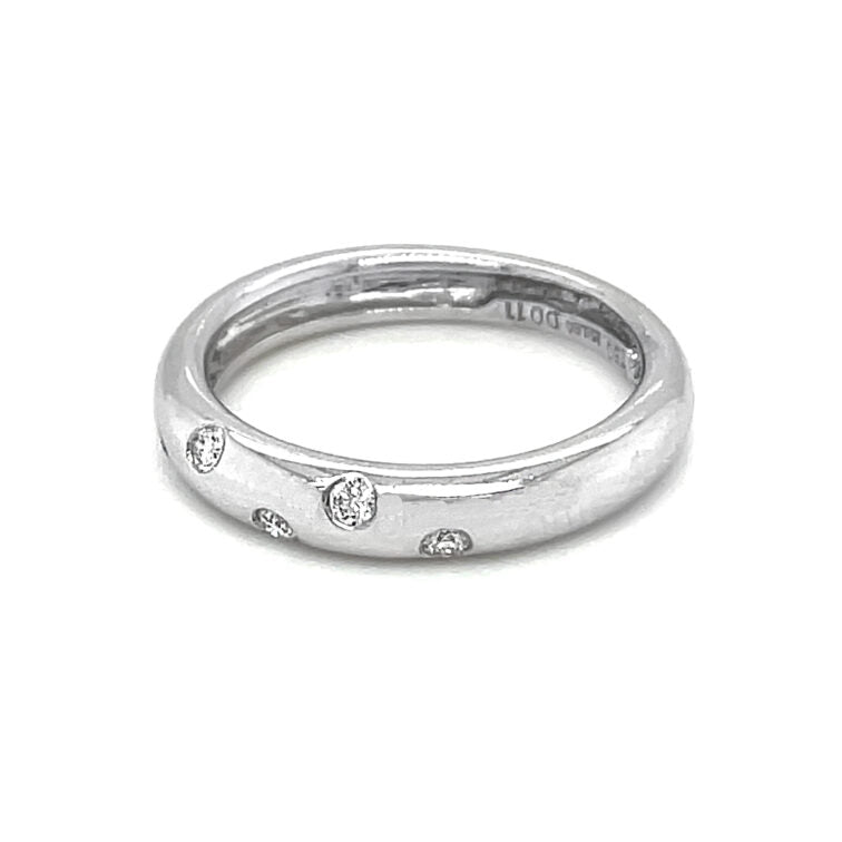 18K White Gold Ring Set with Diamond