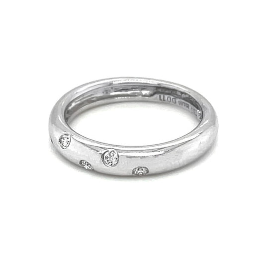18K White Gold Ring Set with Diamond