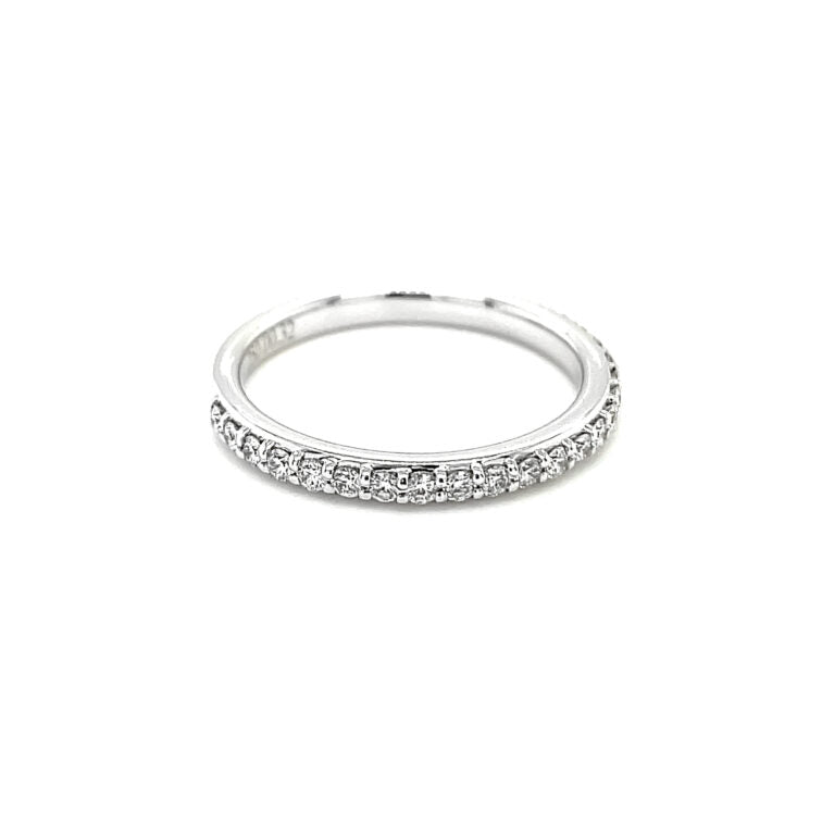 18K White Gold Little Ring Series with Diamond
